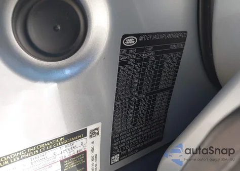 2019 Land Rover Range Rover Velar P250 S из США, поврежденный, VIN SALYB2EX5KA215992